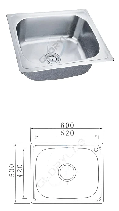 Pia de aço inoxidável