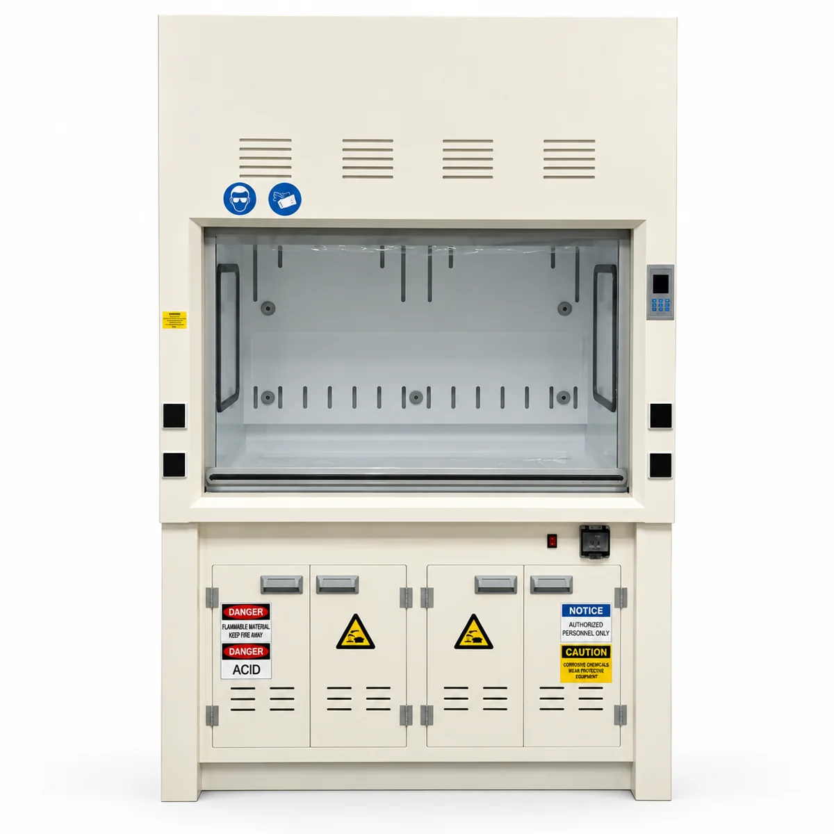 Capela para ácidos em render
