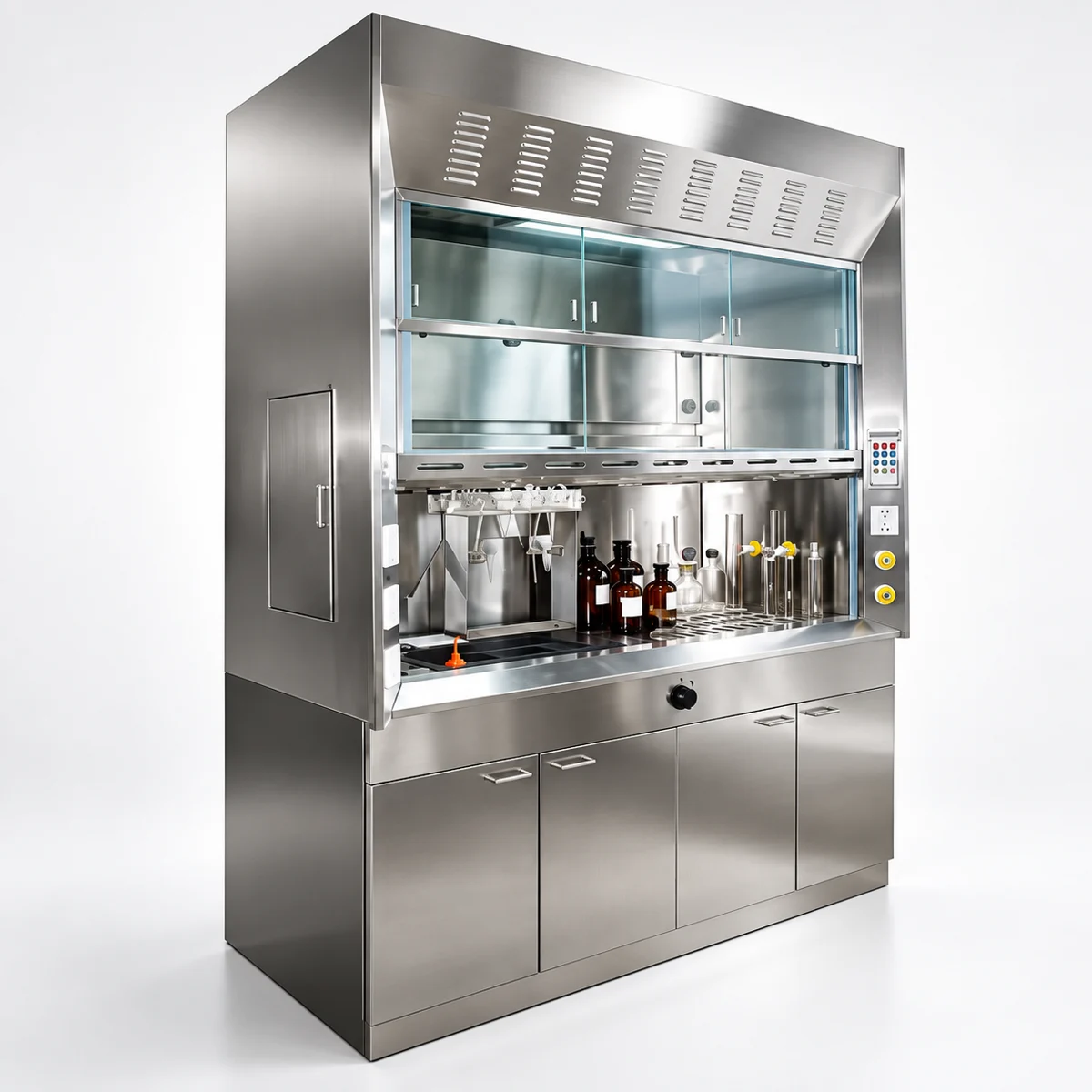 Capela FC006 em inox em render