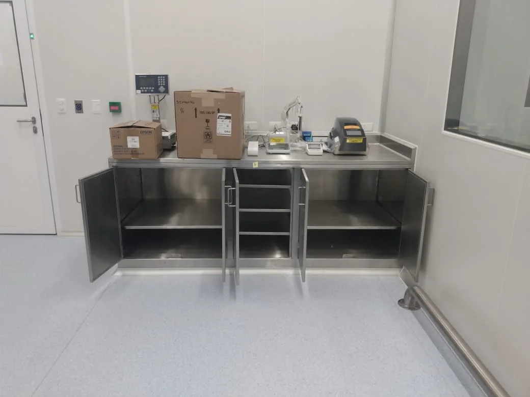 Bancada em inox para balança