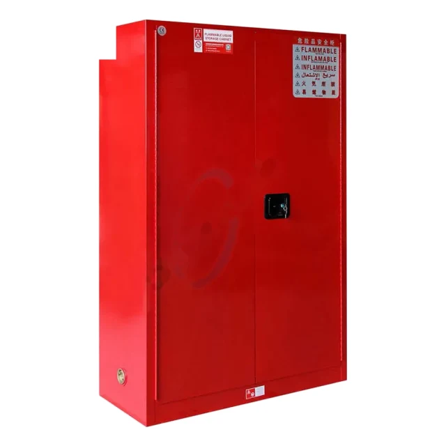 Armário de segurança para inflamáveis, vermelho