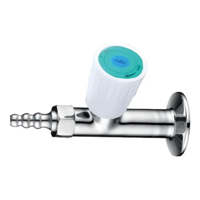 Válvula de parede em aço inox cromado